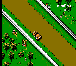 Ретро-игры - Exciting Rally - World Rally Championship (NES) - Пестрое и изометрическое 8-битное ралли